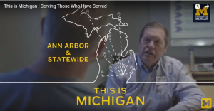 Still image from a frame of the Buddy-to-Buddy "This Is Michigan" video