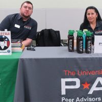 Picture of two student veterans and Peer Advisors at University of Texas at Dallas