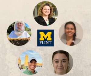 photo collage of the members of the University of Michigan - Flint PAVE team