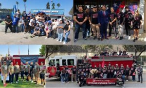 Collage of the Fresno City College PAVE team at various PAVE events