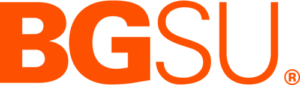 Orange logo spelling out the initials BGSU