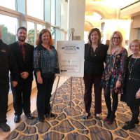 Photo of M-SPAN staff members at the November 2019 Bristol-Myers Squibb Foundation Grantee Summit