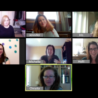 Screen shot of HomeFront Strong team meeting virtually on Zoom