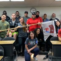 Group photo of student veterans at UNLV
